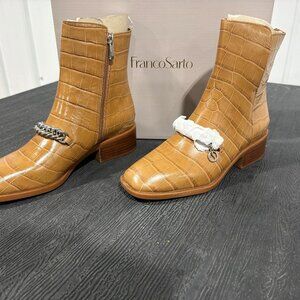 🔥 Brand New Franco Sarto Sandrai Leather Booties – Size 7 – Save BIG! 🔥